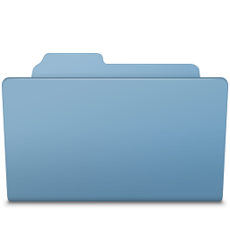 Open Folder Blue Icon 256x256 png